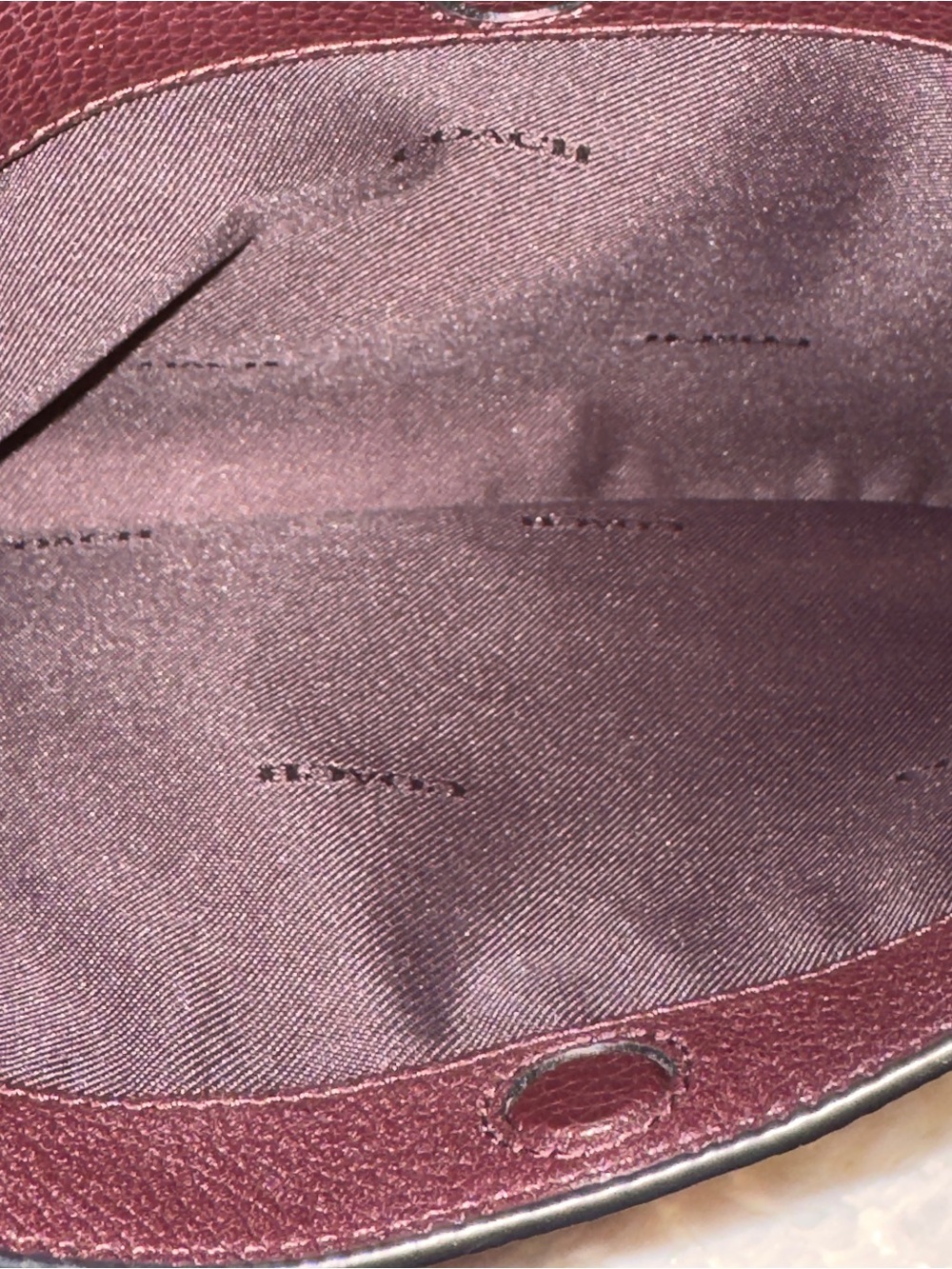 Coach Leather Crossbody Bag in Plum - Picture 5 of 9